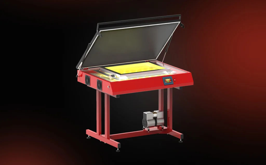 LED screen exposure unit for small and large screen printing frames